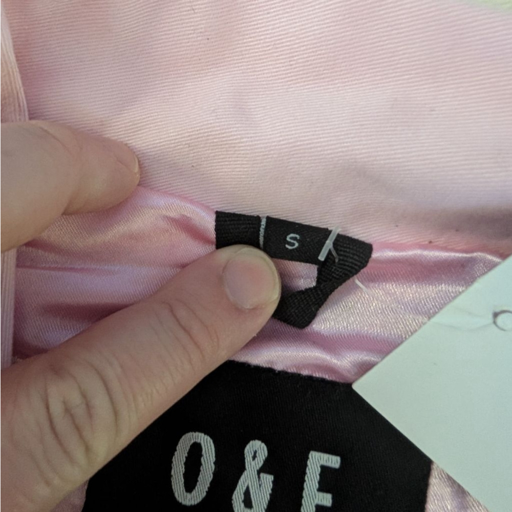 Olive and Frank Girls Girls Girls Pink Bomber Jacket - Small - New - Picture 6 of 9